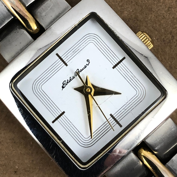 Eddie Bauer Square 2 Tone Gold Silver Watch